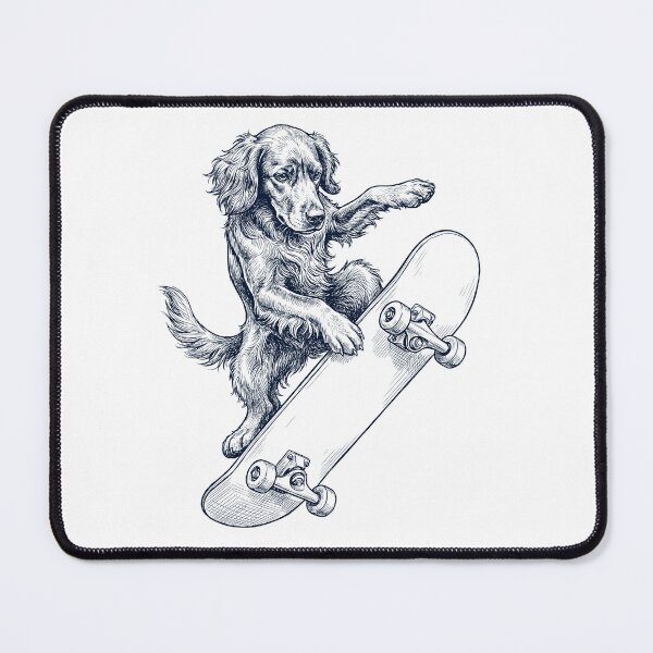 Artikelvorschau, Vintage Irish Setter Skateboarding Skate Dog Dad Lover entworfen und verkauft von DoodleTortle.