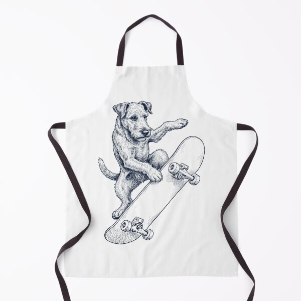 Item preview, Vintage Irish Terrier Skateboarding Skate Dog Dad Lover designed and sold by DoodleTortle.