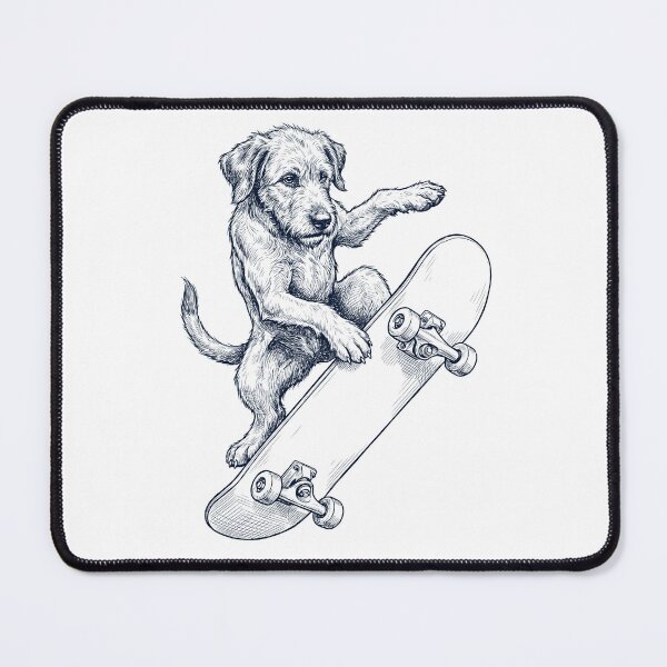 Item preview, Vintage Irish Wolfhound Skateboarding Skate Dog Dad Lover designed and sold by DoodleTortle.
