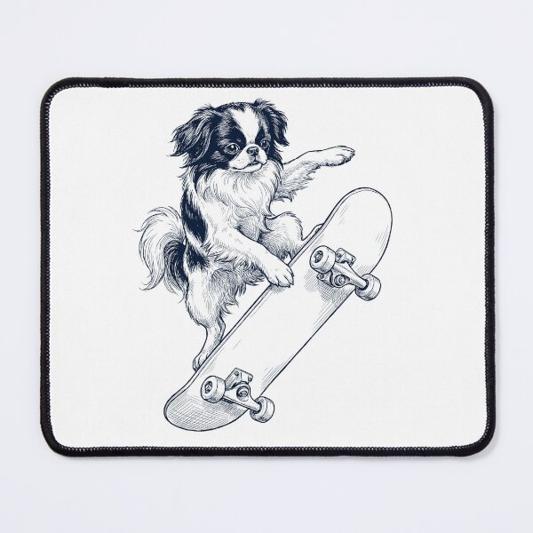 Item preview, Vintage Japanese Chin Skateboarding Skate Dog Dad Lover designed and sold by DoodleTortle.