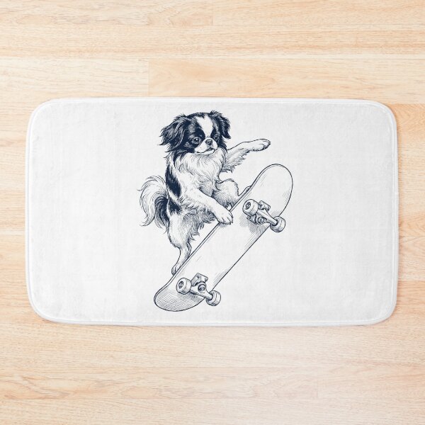Item preview, Vintage Japanese Chin Skateboarding Skate Dog Dad Lover designed and sold by DoodleTortle.