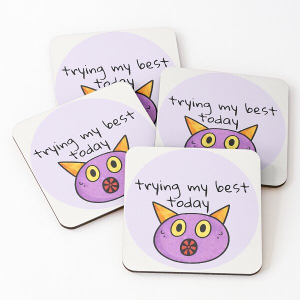 Item preview, Trying My Best Today Anxiety Quote designed and sold by SoftBeing.