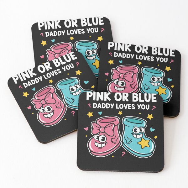 Item preview, Gender Reveal Pink Or Blue Daddy Loves You Baby designed and sold by LuminOrb.