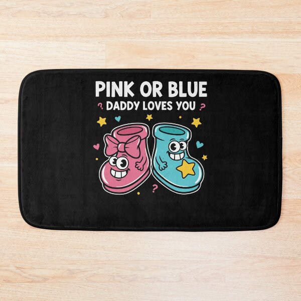 Item preview, Gender Reveal Pink Or Blue Daddy Loves You Baby designed and sold by LuminOrb.