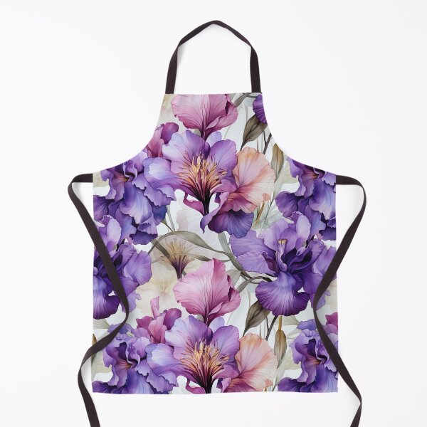 Item preview, Purple Watercolor Iris flower pattern designed and sold by Leylita Design.