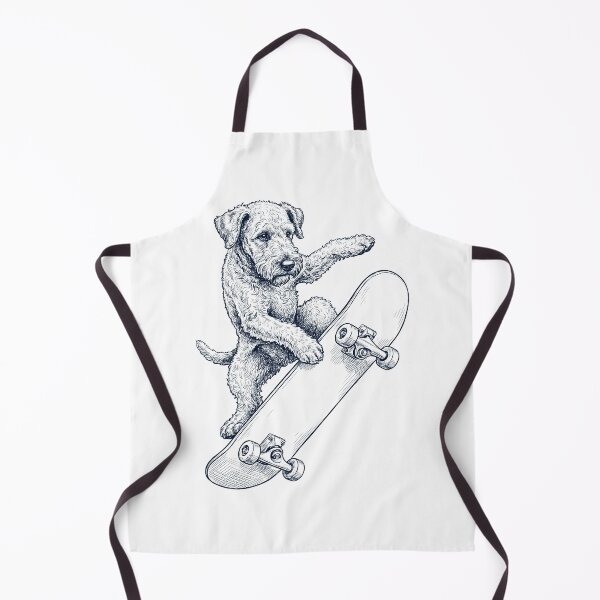 Item preview, Vintage Kerry Blue Terrier Skateboarding Skate Dog Dad Lover designed and sold by DoodleTortle.