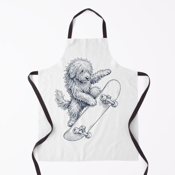 Item preview, Vintage Komondor Skateboarding Skate Dog Dad Lover designed and sold by DoodleTortle.