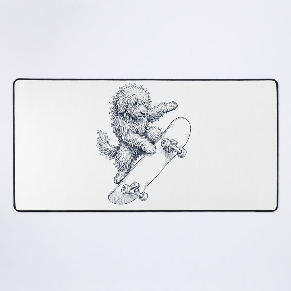 Item preview, Vintage Komondor Skateboarding Skate Dog Dad Lover designed and sold by DoodleTortle.