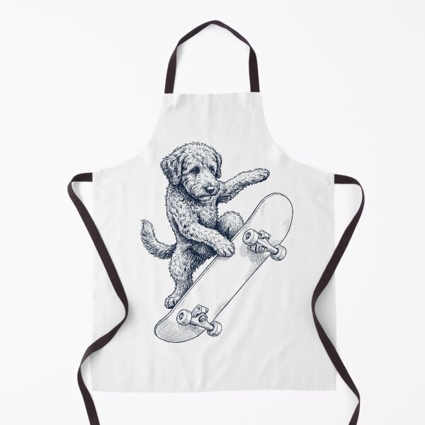 Item preview, Vintage Labradoodle Skateboarding Skate Dog Dad Lover designed and sold by DoodleTortle.