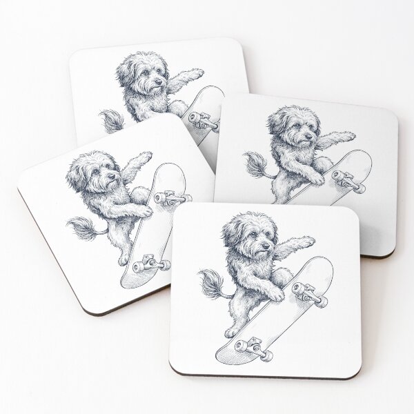 Item preview, Vintage Lowchen Skateboarding Skate Dog Dad Lover designed and sold by DoodleTortle.