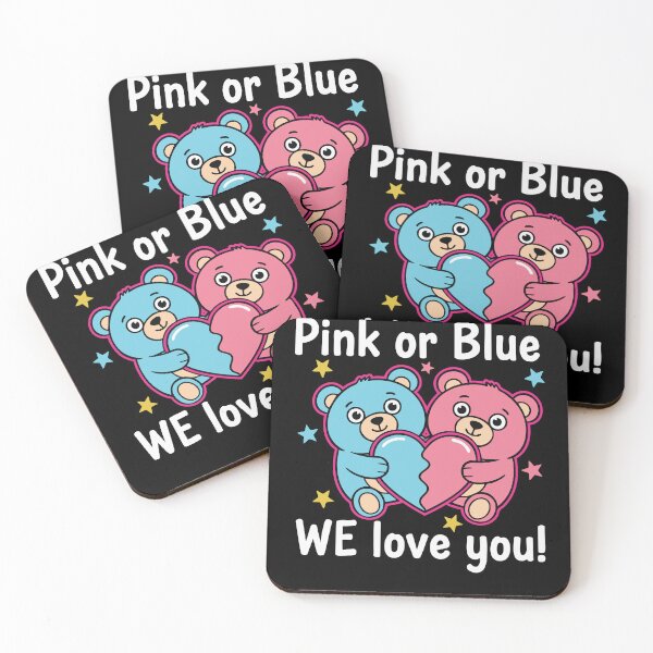Item preview, Gender Reveal Pink Or Blue We Love You Team Blue designed and sold by LuminOrb.