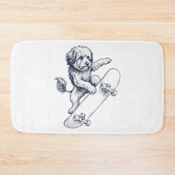 Item preview, Vintage Lowchen Skateboarding Skate Dog Dad Lover designed and sold by DoodleTortle.