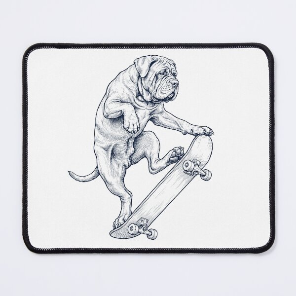 Item preview, Vintage Neapolitan Mastiff Skateboarding Skate Dog Dad Lover designed and sold by DoodleTortle.