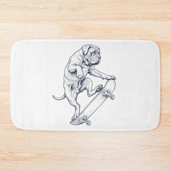 Item preview, Vintage Neapolitan Mastiff Skateboarding Skate Dog Dad Lover designed and sold by DoodleTortle.