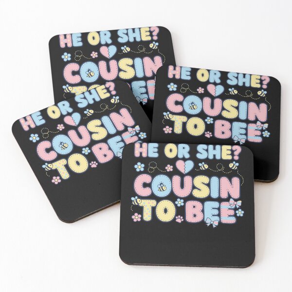 Item preview, Gender Reveal He Or She Cousin To Bee Baby Shower designed and sold by LuminOrb.