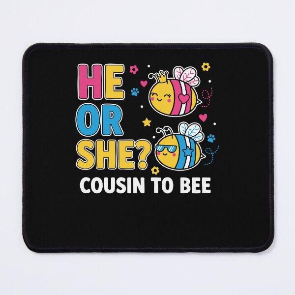 Item preview, Gender Reveal He Or She Cousin To Bee Baby Shower designed and sold by LuminOrb.