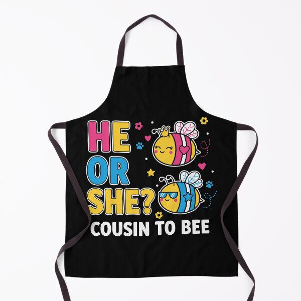 Item preview, Gender Reveal He Or She Cousin To Bee Baby Shower designed and sold by LuminOrb.