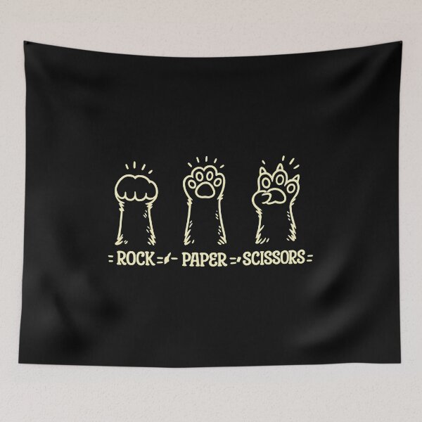 Item preview, Cat Paw Rock Paper Scissors Funny Pet Game designed and sold by Dmo3HarkoArt.