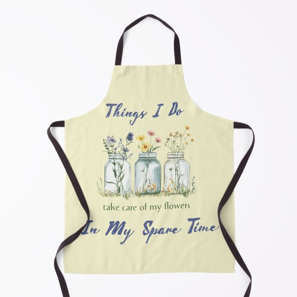 Item preview, Things i Do In My Spare Time " Take Care Of My F flowers" - Wildflower Mson Jar - Watercolor Tee - Gardener Gift  designed and sold by ILOMON-ARTIVE.