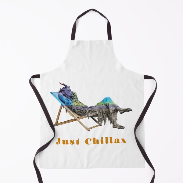Item preview, Just Chillax Demon Beach - retro horror relax designed and sold by Glitch Ink.