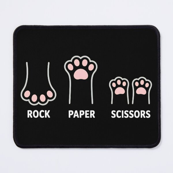 Item preview, Cat Paw Rock Paper Scissors Game Tee designed and sold by Dmo3HarkoArt.