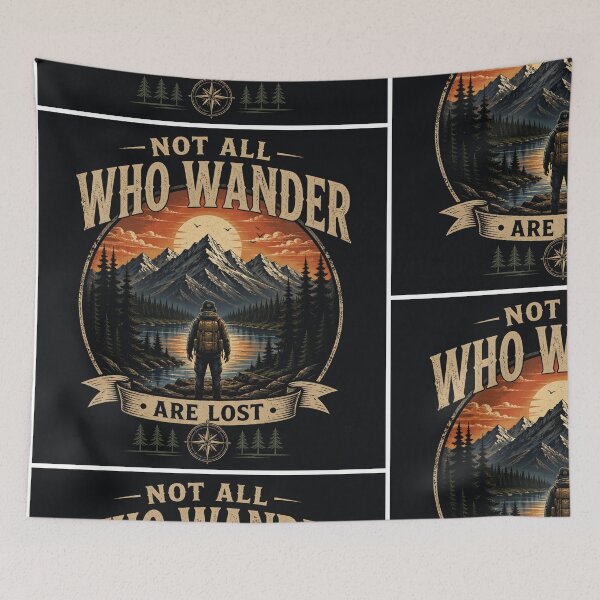 Item preview, Not All Who Wander Are Lost Vintage designed and sold by Hype-Loop71.