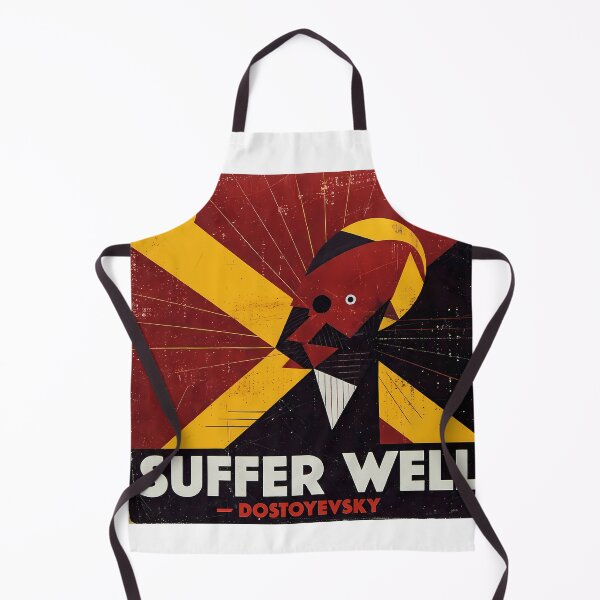 Item preview, Suffer Well – Dostoyevsky Quote | Constructivist Literary Art Print designed and sold by OzzFrequency.