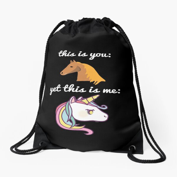 Cute Horse-Watch Me Neigh Neigh Drawstring Bag