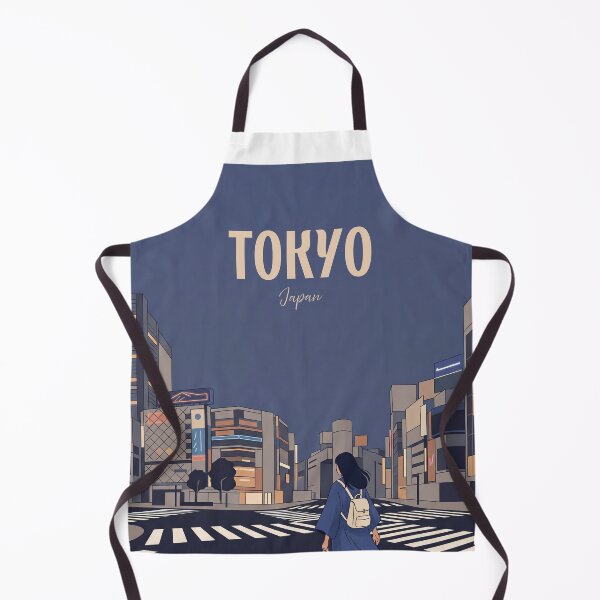 Item preview, Retro Tokyo Japan Cityscape Illustration Night View designed and sold by NeuralVibe.