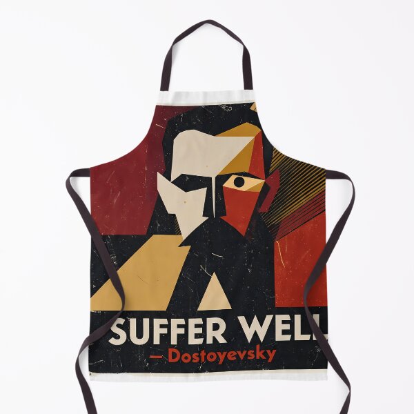Item preview, Suffer Well – Dostoyevsky Quote | Constructivist Literary Art Print designed and sold by OzzFrequency.