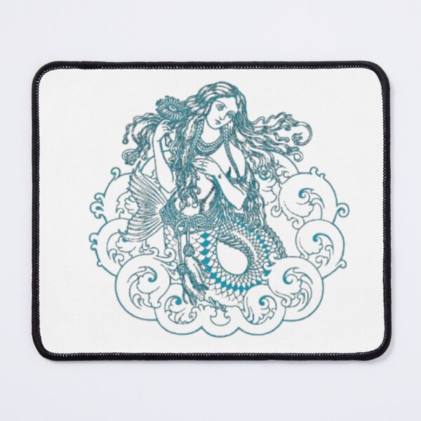 Item preview, Mermaid Line Art | Dark Ocean Aesthetic Design | Gift for Mermaid Lovers designed and sold by SOLIORA ATELIER.
