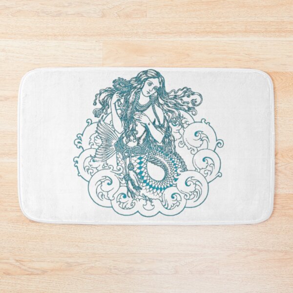 Item preview, Mermaid Line Art | Dark Ocean Aesthetic Design | Gift for Mermaid Lovers designed and sold by SOLIORA  ATELIER.