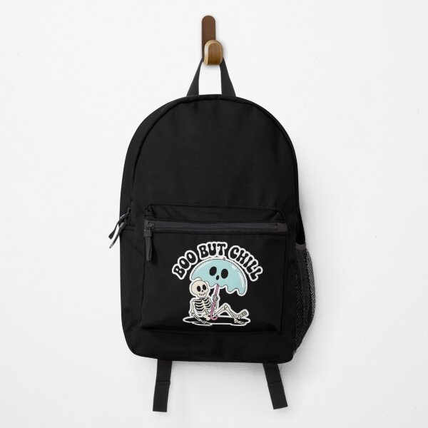 Item preview, Boo But Chill Skeleton with Umbrella – Funny Relaxed Halloween T-Shirt designed and sold by Raw Tigers.