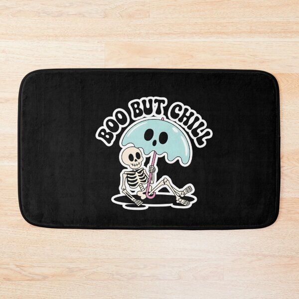 Item preview, Boo But Chill Skeleton with Umbrella – Funny Relaxed Halloween T-Shirt designed and sold by Raw Tigers.