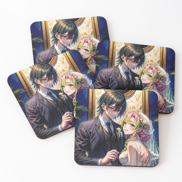 Item preview, Obanai Iguro Demon Slayer Elegant Wedding Portrait designed and sold by Tokyonomad.