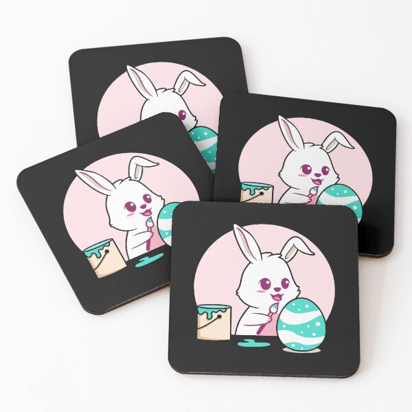 Item preview, Cute Bunny Painting Easter Egg Cartoon designed and sold by Bornkiu.
