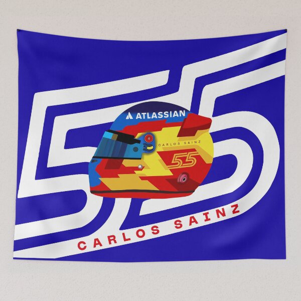 Item preview, Carlos Sainz F1 2026 Helmet Design designed and sold by Pink Polar F1.