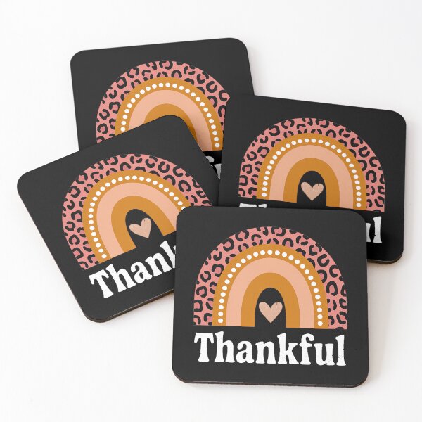 Item preview, Leopard Rainbow Thankful Thanksgiving Teacher designed and sold by papertaless.