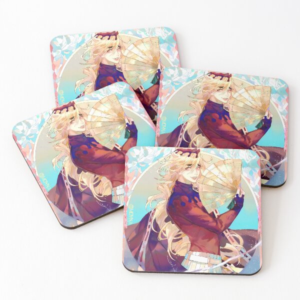 Item preview, Douma Demon Slayer Pastel Lotus Fan Fantasy designed and sold by Tokyonomad.