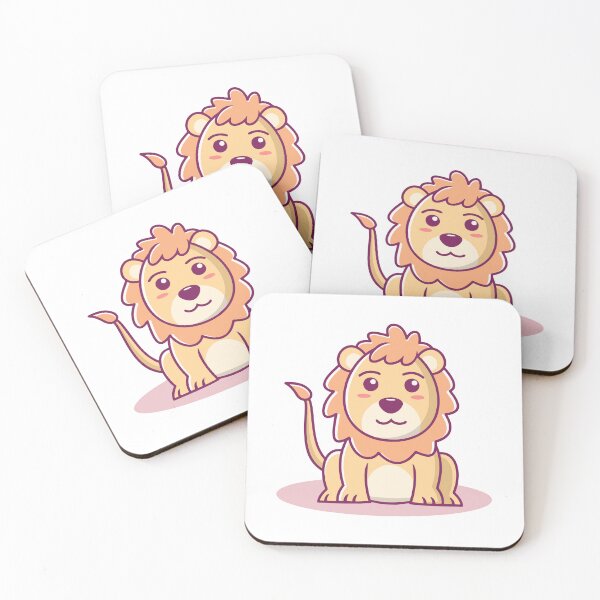 Item preview, Cute Baby Lion Sitting Cartoon designed and sold by Bornkiu.