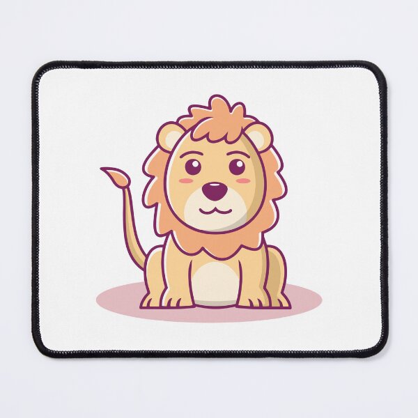 Item preview, Cute Baby Lion Sitting Cartoon designed and sold by Bornkiu.