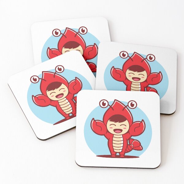 Item preview, Cute Kid in Red Lobster Costume designed and sold by Bornkiu.