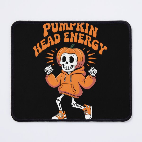 Item preview, Pumpkin Head Energy Skeleton Walking – Funny Spooky Halloween T-Shirt designed and sold by Raw Tigers.