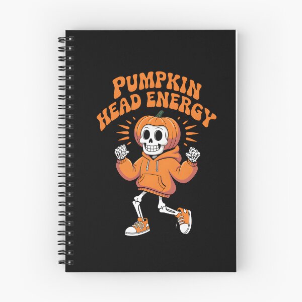 Item preview, Pumpkin Head Energy Skeleton Walking – Funny Spooky Halloween T-Shirt designed and sold by Raw Tigers.