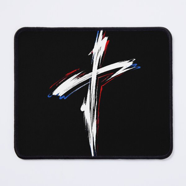 Item preview, Patriotic Christian Cross Brush Stroke Faith Design designed and sold by Fradikal.
