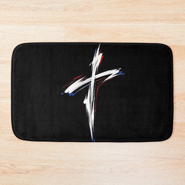 Item preview, Patriotic Christian Cross Brush Stroke Faith Design designed and sold by Fradikal.
