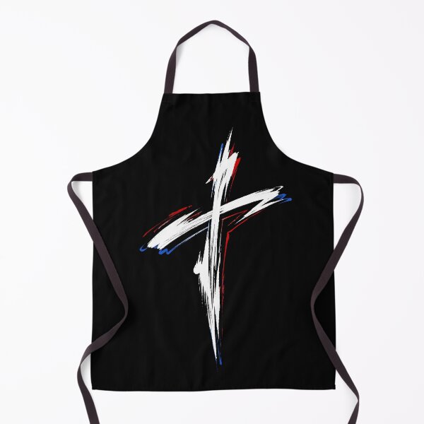 Item preview, Patriotic Christian Cross Brush Stroke Faith Design designed and sold by Fradikal.