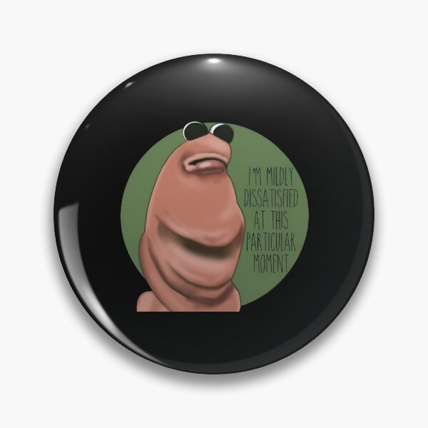 Item preview, Mildly Dissatisfied Worm Meme Parody designed and sold by cubomtumeshop.