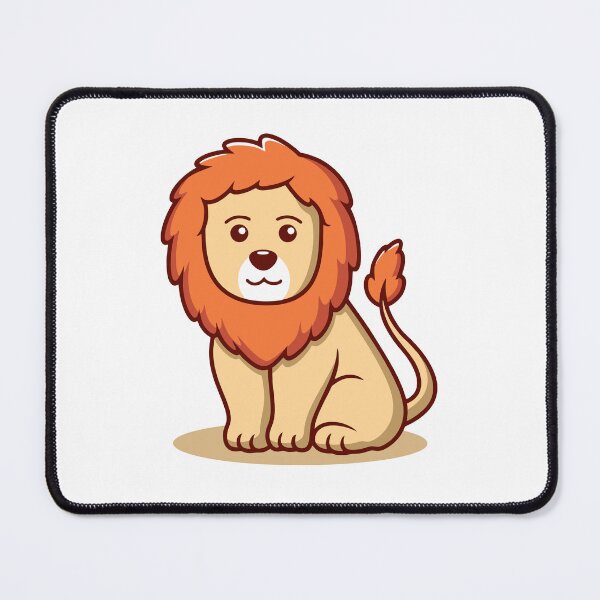 Item preview, Adorable Chibi Lion Illustration designed and sold by Bornkiu.