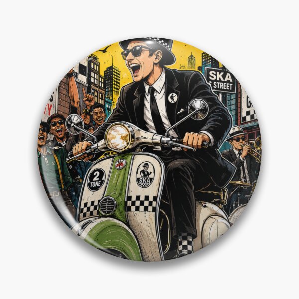 Item preview, Ska Scooter Rude Boy – Retro Street Vibes Graphic Design designed and sold by rude vibes shop.